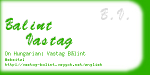 balint vastag business card
